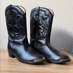 Women’s Durango Black Leather Western Cowboy Boots